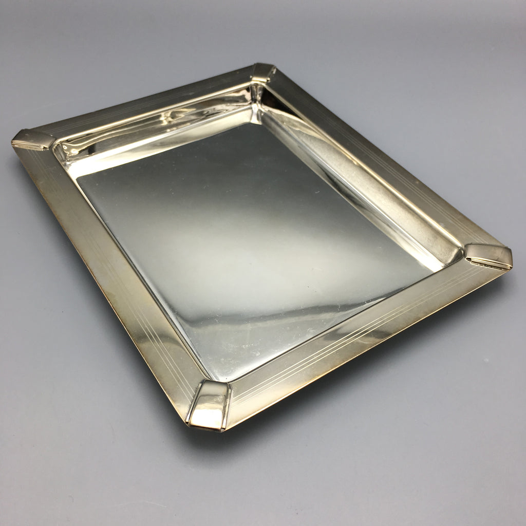 Tiffany & Co. Sterling Silver Tray in a 'Skyscraper' Art Deco