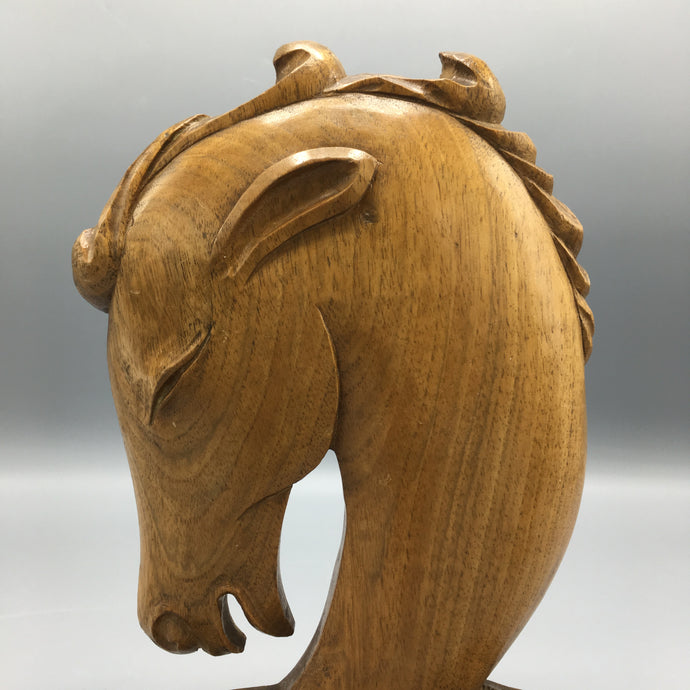 Laszlo Hoenig 'LAHO London' Hand Carved Art Deco Horse Bookends