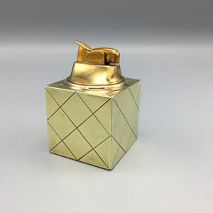 Brass Box and Cube Lighter by Tommi Parzinger for Dorlyn c. 1950