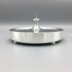 Lidded Box in Silver over Brass by Tommi Parzinger for Dorlyn Silversmiths