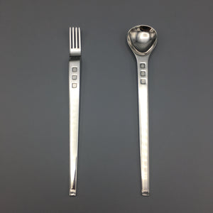 Charles Rennie Mackintosh Fork and Spoon by Lino Sabattini