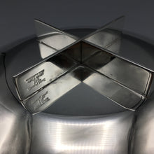 Swid Powell Richard Meier Large Silver Plate Bowl on Cruciform Base