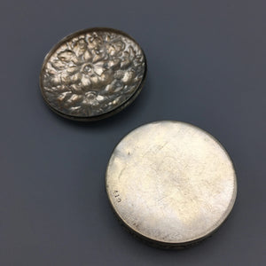 Gorham Repousse Sterling Silver Vanity Pill Box