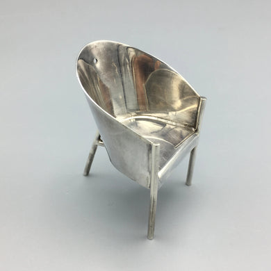 Philippe Starck 'Costes' Sterling Silver Miniature Chair
