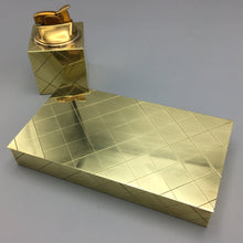 Brass Box and Cube Lighter by Tommi Parzinger for Dorlyn c. 1950