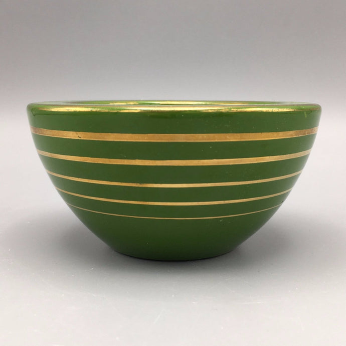 Gio Ponti / Gariboldi Richard Ginori Art Deco Green Glazed Bowl