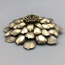 Janna Thomas Large Sterling Silver Realism Flower Brooch
