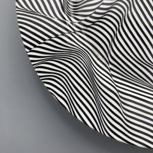 Robert & Trix Haussmann for Swid Powell c. 1986 Postmodern 'Black Stripes' Porcelain Buffet Plate