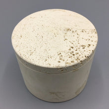 Fratelli Mannelli Raymor Italian Travertine Marble Round Box