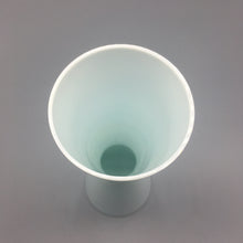 Balboa Vintage 1960s Minimalist White & Clear Cased Murano Glass Vase