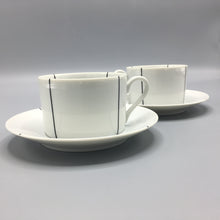 Richard Meier Swid Powell Minimalist Signature Black Cup & Saucer Set (8 pc)