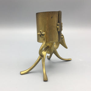 Hagenauer Art Deco Bronze Dog Fantasy Creature Matchstick Holder