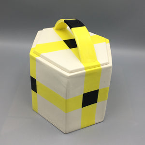 Kathryn Sharbaugh Geometric Slab Porcelain Basket Box - Museum Piece