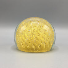 Vintage Murano Glass Paperweight with Gold Inclusions