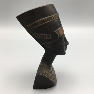 Richard Rohac Mid Century Bronze Nefertiti Bust Figure Hagenauer