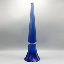 Paolo Venini Octagonal Faceted Murano Glass Obelisk on Raised Plinth