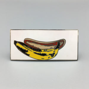 Andy Warhol Silver Plate Cloisonne Enamel 'Banana' Brooch for ACME Studios