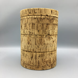 American Primitive Oversized Solid Natural Cork Canister Humidor Box